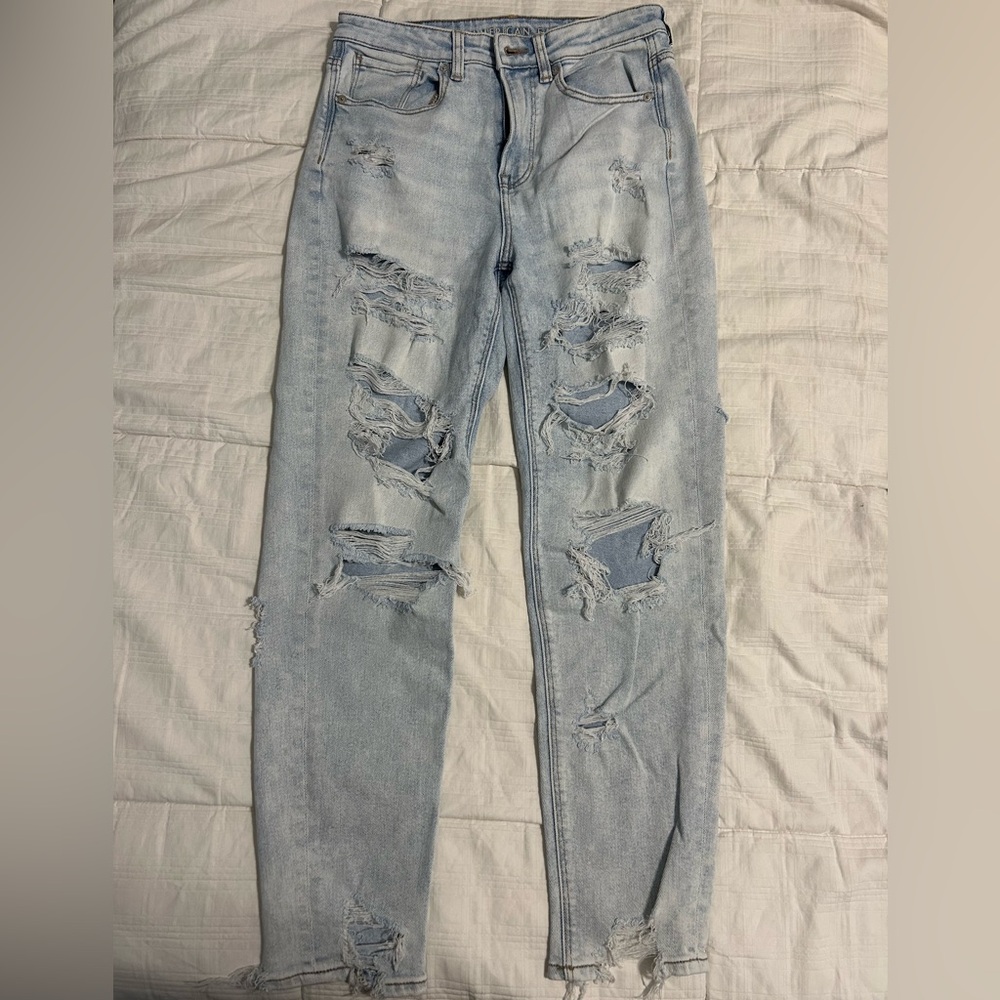 American Eagle Outfitters Distressed Mom Jeans